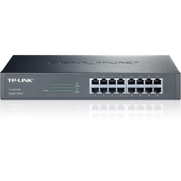 Switch 16 Portas 10/100/1000, TP-LINK TL-SG1016D (Rack/Desk)