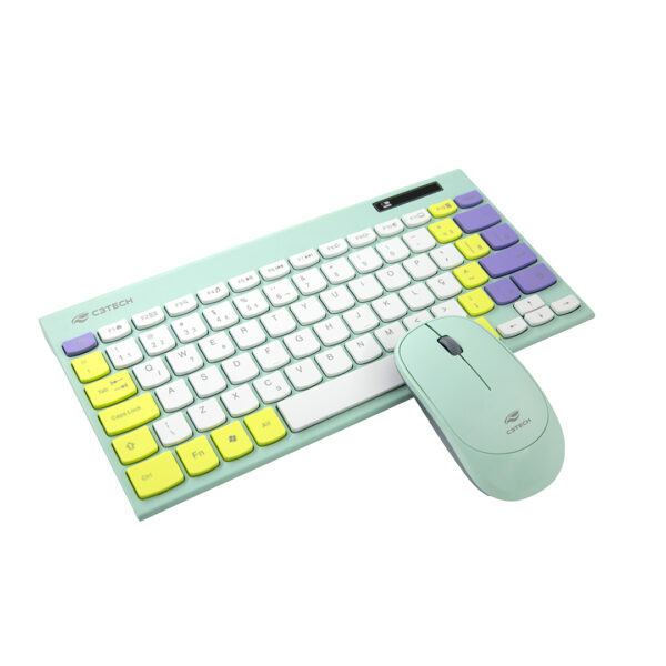 Kit Teclado e Mouse sem Fio Verde, C3TECH K-W71GN - Image 3