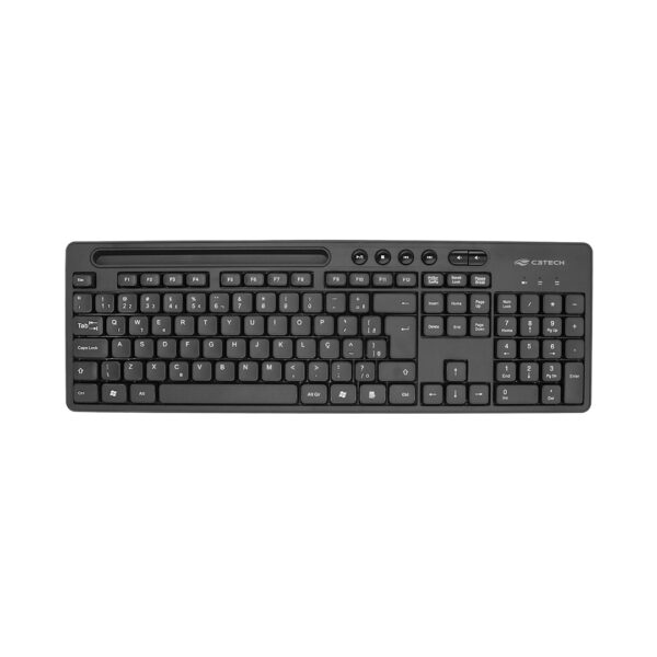 Teclado sem Fio Wireless Preto, C3TECH KB-W100BK