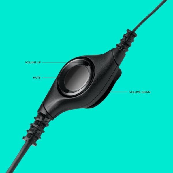 Fone com Microfone Headset, LOGITECH H390 (USB) Preto - Image 2